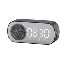 Load image into Gallery viewer, Music Alarm Clocks Mirror FM Radio LED Bluetooth Speaker
