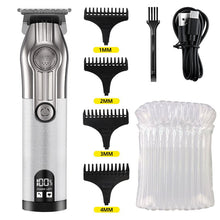 Load image into Gallery viewer, Professional Hair Trimmer Gold Clipper For Men Rechargeable Barber Cordless Hair Cutting T Machine Hair Styling Beard Trimmer
