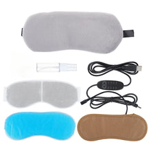 Load image into Gallery viewer, Heated Eye Mask Cold &amp; Warm Eye Compress Aroma Treatment Dry Eyes Dark Circles Eye Bags Stye Headache Reliever Sleep Aid
