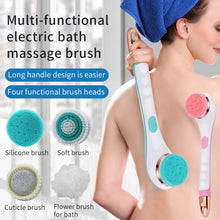 Load image into Gallery viewer, Electric Bath Brush Silicone Back Scrubber USB Rechargeable
