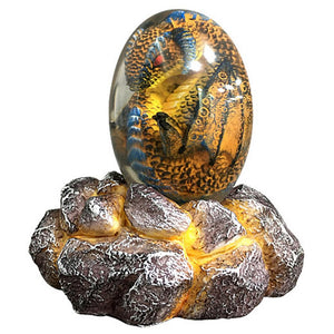 LED Lava Dragon Egg Ornamental Collection Decor Dinosaur Egg