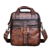 Load image into Gallery viewer, Men's Leather Retro Messenger Bag For Daily Occasion
