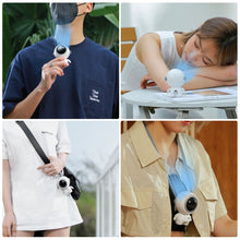 Load image into Gallery viewer, Small Handheld Personal Neck Fans USB Rechargeable Astronaut

