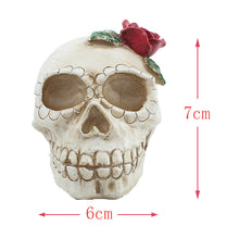 Load image into Gallery viewer, Skull Lamp Resin Ghost Skeleton Head LED Electronic Candle Light
