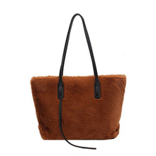 Load image into Gallery viewer, Large-capacity Fashion Plush One-Shoulder Bag

