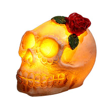 Load image into Gallery viewer, Skull Lamp Resin Ghost Skeleton Head LED Electronic Candle Light
