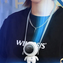 Load image into Gallery viewer, Small Handheld Personal Neck Fans USB Rechargeable Astronaut
