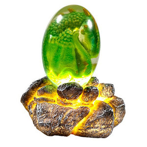 LED Lava Dragon Egg Ornamental Collection Decor Dinosaur Egg