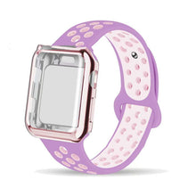 Load image into Gallery viewer, Two Tone Sports Porous Breathable Silicone Strap
