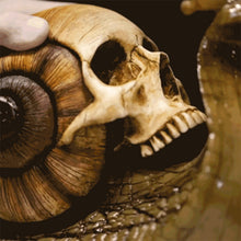 Load image into Gallery viewer, Snail Skull Sculpture Gothic Decoration Snail Statue
