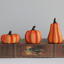 Load image into Gallery viewer, Halloween Pumpkin Lantern Simulation Pumpkin LED Candle Lamp
