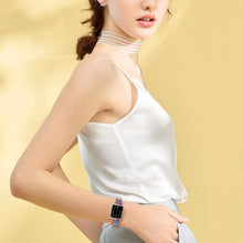 Load image into Gallery viewer, Smart Slim Resin Three Bead Stainless Steel Watch Strap
