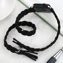Load image into Gallery viewer, Leather Cord Braided Smart Watch Strap

