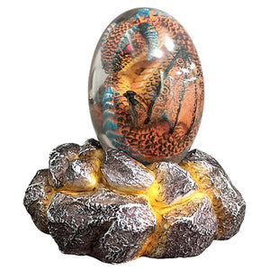 LED Lava Dragon Egg Ornamental Collection Decor Dinosaur Egg