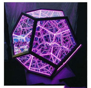 Night Light Creative And Cool Infinite Dodecahedron Color Table Lamp