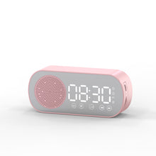 Load image into Gallery viewer, Music Alarm Clocks Mirror FM Radio LED Bluetooth Speaker
