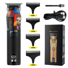 Load image into Gallery viewer, Professional Hair Trimmer Gold Clipper For Men Rechargeable Barber Cordless Hair Cutting T Machine Hair Styling Beard Trimmer
