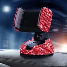 Load image into Gallery viewer, Multifunctional Air Outlet Diamond-encrusted Car Phone Holder
