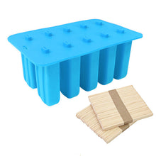 Load image into Gallery viewer, 10 Consecutive Ice Cream Ice Cream Molds Silicone Ice Tray
