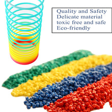Load image into Gallery viewer, Rainbow Spring Coil Toys Plastic Folding Spring Coil Sports Game

