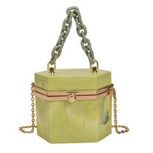 Load image into Gallery viewer, Portable Acrylic Box Shape Chain Messenger Bag
