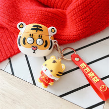 Load image into Gallery viewer, Tiger Wireless Earphone Cartoon Protective Case
