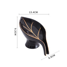Load image into Gallery viewer, Ceramics Leaf Shape Soap Box Bathroom Soap Holder Storage
