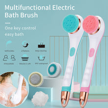 Load image into Gallery viewer, Electric Bath Brush Silicone Back Scrubber USB Rechargeable
