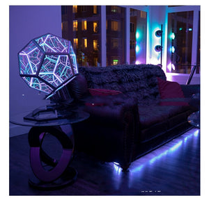 Night Light Creative And Cool Infinite Dodecahedron Color Table Lamp