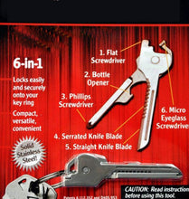 Load image into Gallery viewer, Multipurpose Keychain Key Survive Pocket Opener Shape
