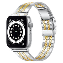 Load image into Gallery viewer, General High-grade Five-bead Back Buckle Steel Watch Belt

