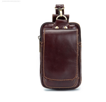 Load image into Gallery viewer, Oil Wax Leather Retro Style Small Waist Bag

