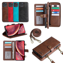 Load image into Gallery viewer, Compatible with Apple, Strong Adsorption Leather Phone Case
